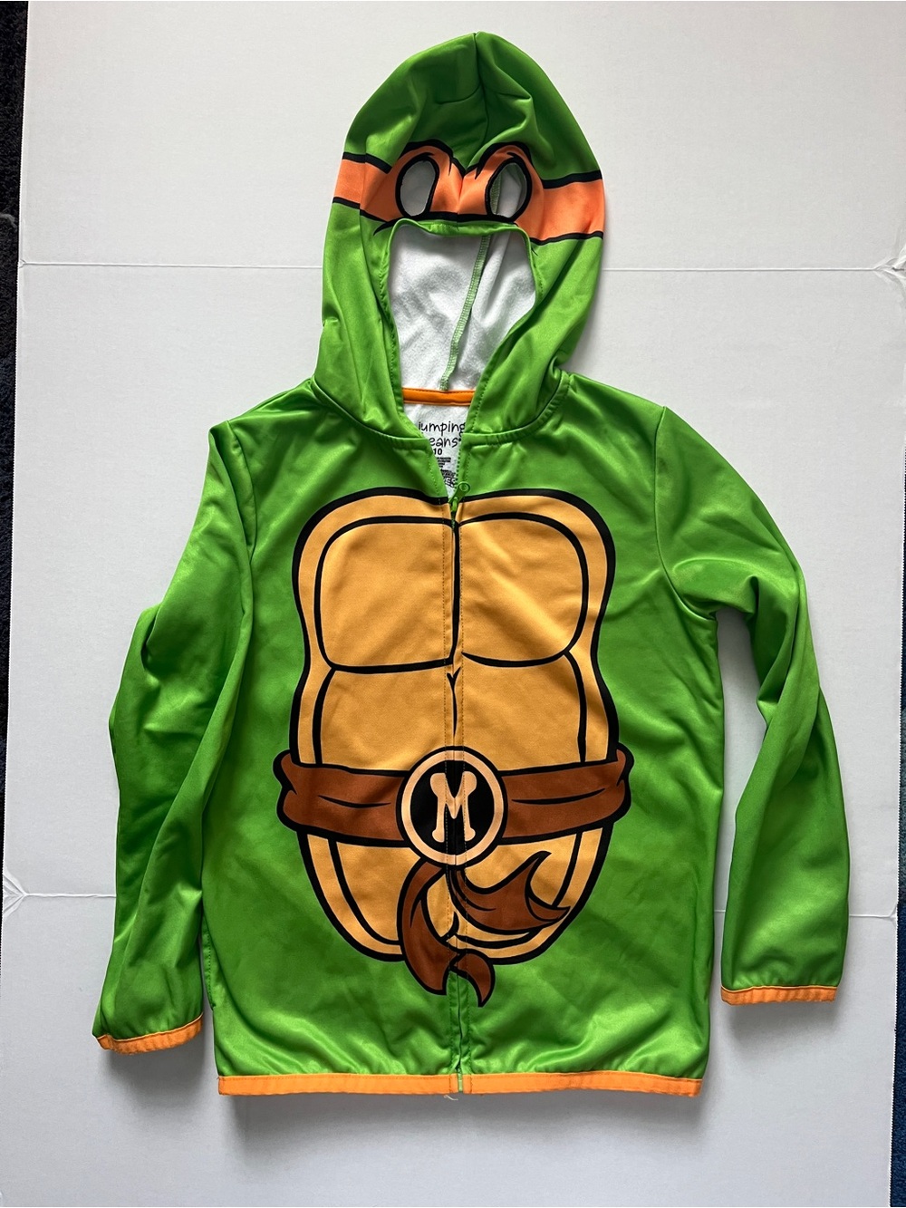 jumping beans Green and Orange Turtle Hoodie Costume